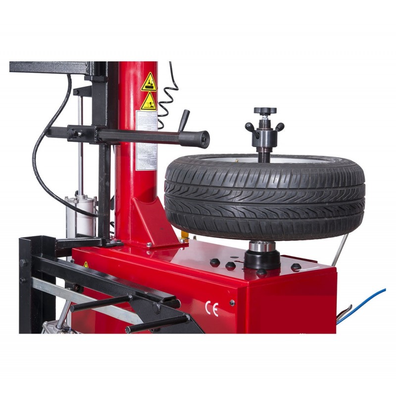Démonte-pneus semi-automatique avec élévateur pneumatique et arbre et bras  rotatifs pour pneus RUNFLAT - M-215 Redats