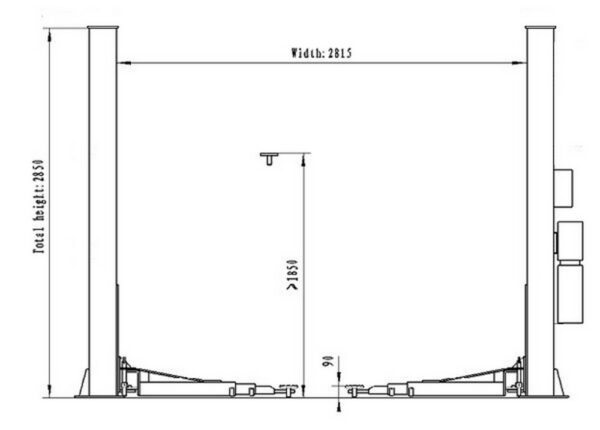 Pack Garage Atelier : Démonte-pneus 24″ + Equilibreuse automatique 24″ + Pont élévateur 2 colonnes – Image 8
