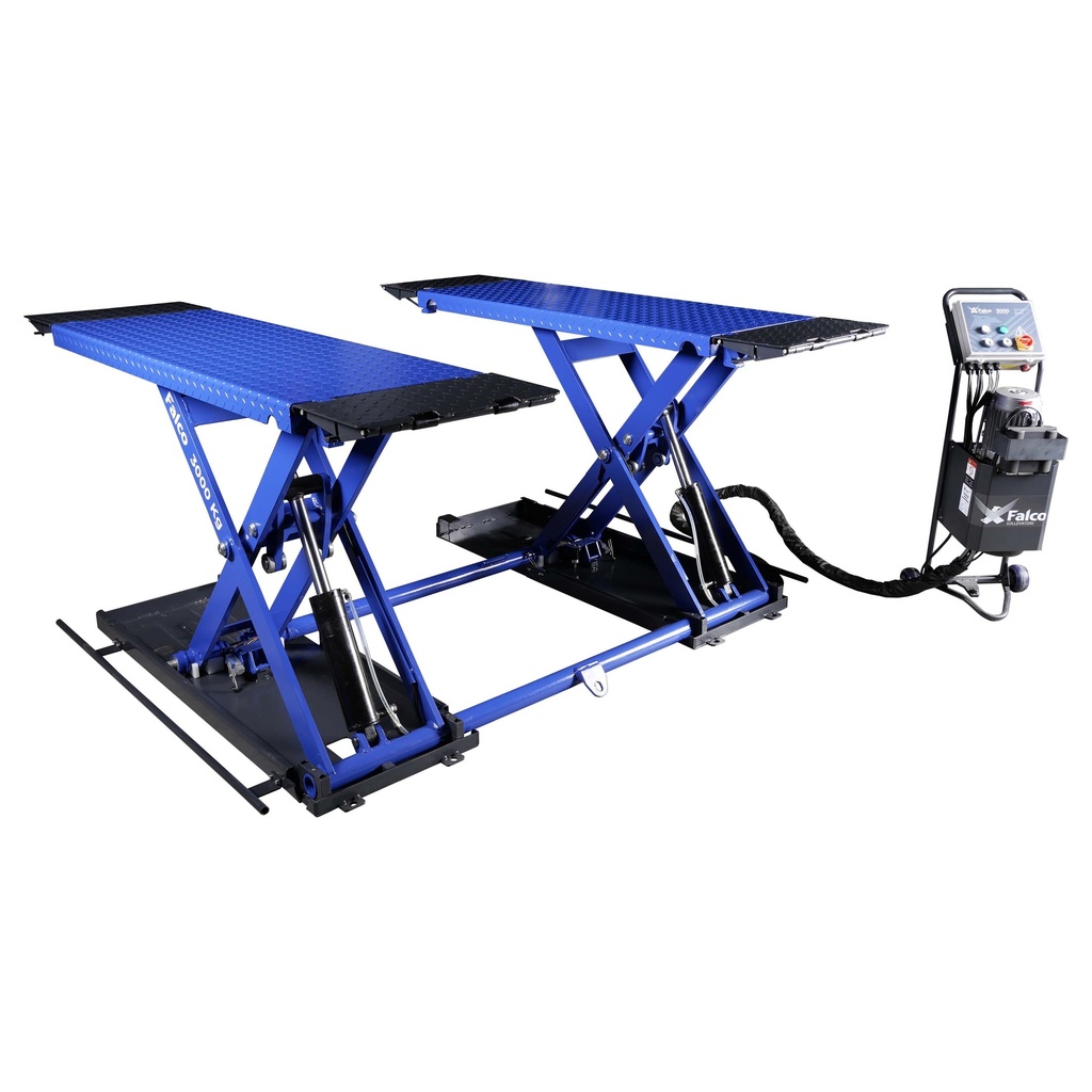 Pont élévateur Ciseaux mobile 3000 kg 230V avec déverrouillage automatique FALCO VL75F230B