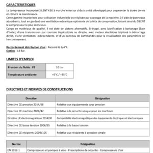 Compresseur Insonorisé NUAIR  à marche lente + Cuve 500L + Sécheur – Image 3