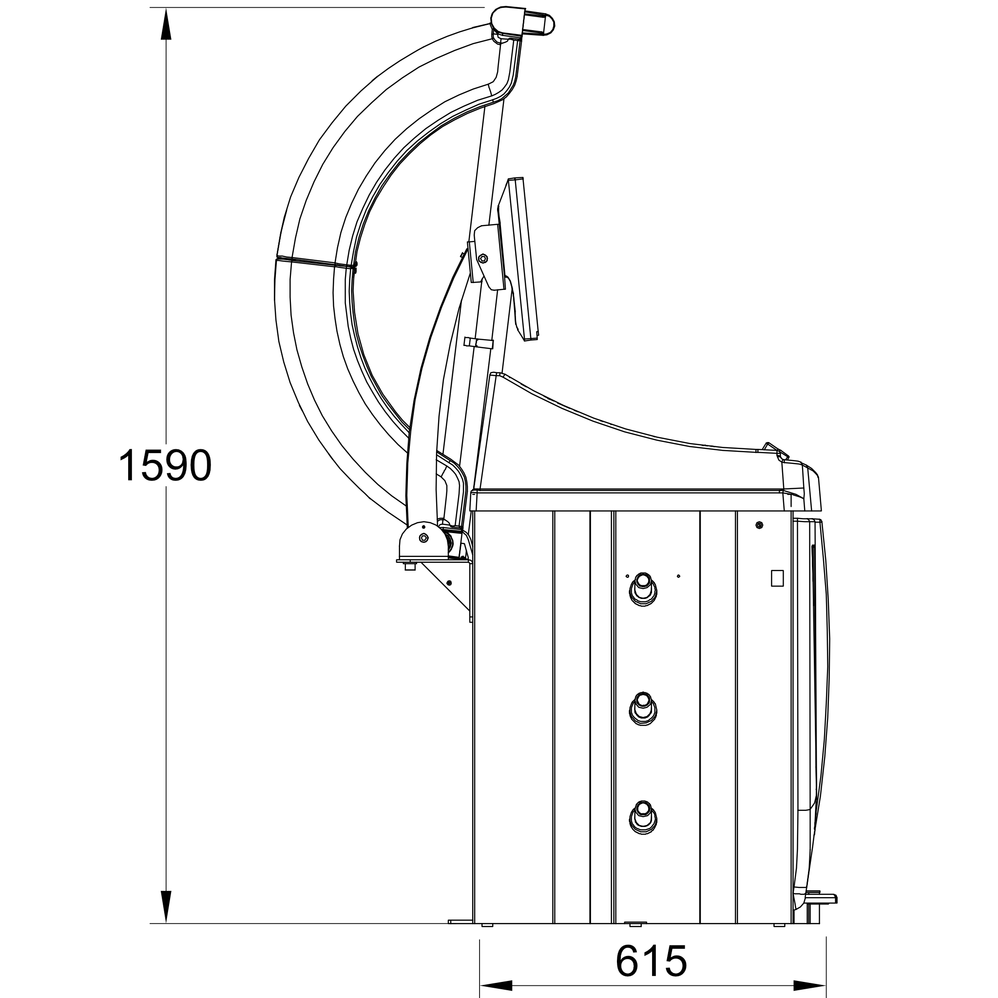 ÉQUILIBREUSE PROFESSIONNELLE AUTOMATIQUE POUR ROUES DE 12”- 24”- Königstein KN233 – Image 4