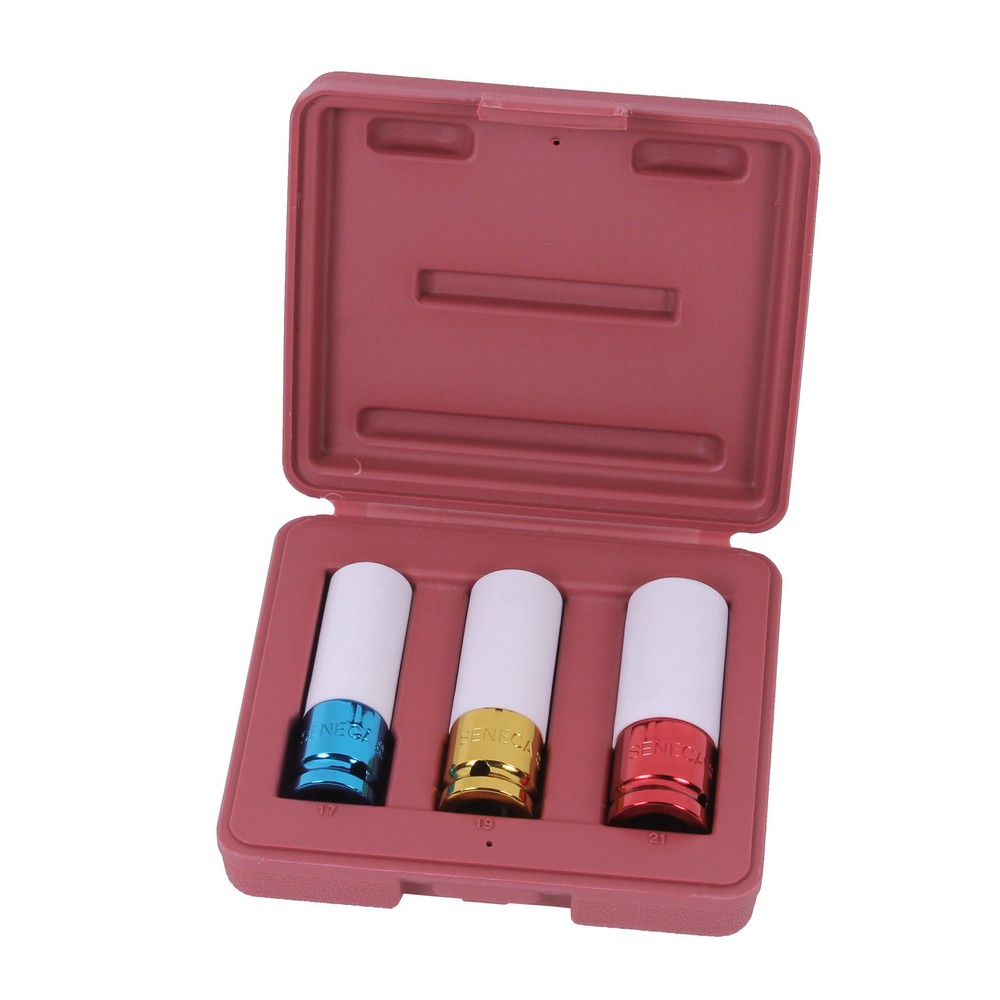 Jeu de douilles avec téflon 1/2'' 3 pièces