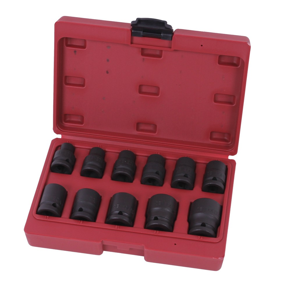 Douilles à chocs 1/2" 11 pièces