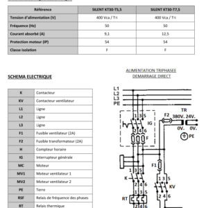 Compresseur Insonorisé NUAIR  à marche lente + Cuve 500L + Sécheur – Image 4