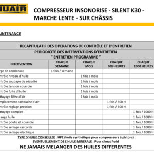Compresseur Insonorisé NUAIR  à marche lente + Cuve 500L + Sécheur – Image 5