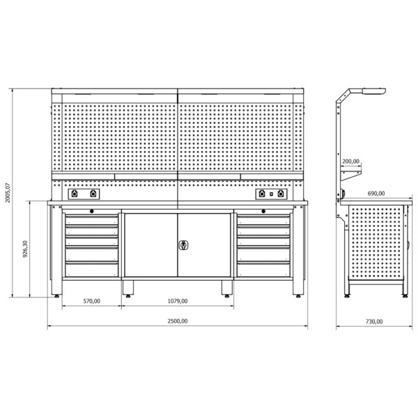 Établi industriel WBG02 – Image 3