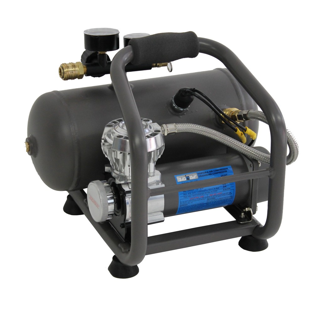 Compresseur d'air portable avec réservoir 5.7L - 12V
