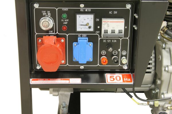 Groupe électrogène diesel type ouvert 230V/400V 6kVA – Image 3