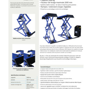 Pont élévateur à double ciseaux 3500kg -  400V - VL8235A – Image 4
