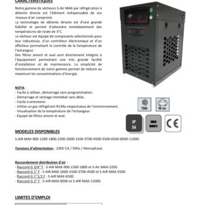 Compresseur Insonorisé NUAIR  à marche lente + Cuve 500L + Sécheur – Image 8