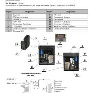 Compresseur Insonorisé NUAIR  à marche lente + Cuve 500L + Sécheur – Image 9