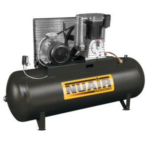 Compresseur à piston Nuair - 10 CV - 500 L - 400 V Tri - K50/500F/10SD