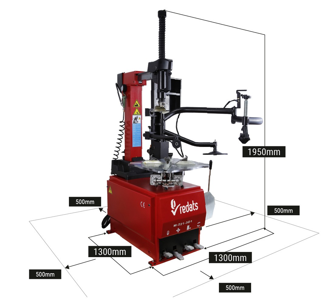 Démonte-pneu + Equilibreuse avec pointeur laser / PACK RUNFLAT PRO – Redats – Image 12