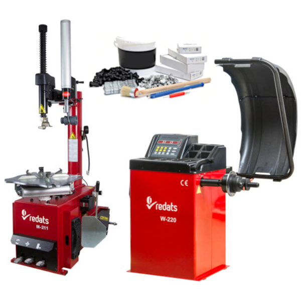 PACK MEDIUM: Démonte-pneu 24" 380v + Equilibreuse 24" - Redats