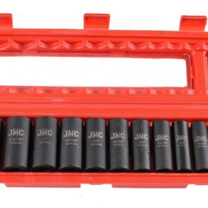 Jeu de douilles à chocs 12 pans 1/2" 13 pièces sae