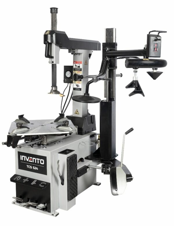 Pack Invento Turbo : Démonte-pneu Double vitesse 24″ avec bras d'assistance runflat +Equilibreuse 24″ avec point laser – Image 4