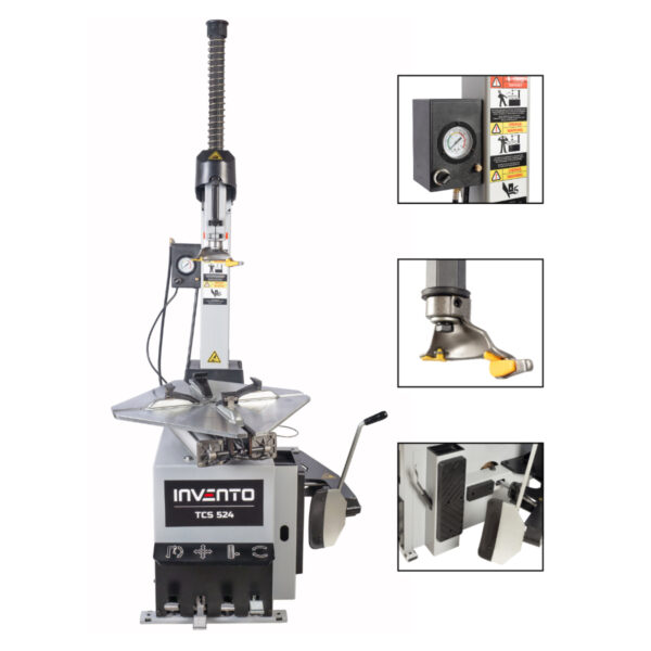 Démonte-pneu avec colonne basculante 26" Double vitesse 380v - INVENTO TCS 524