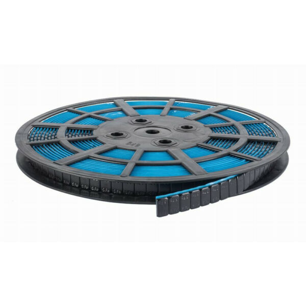 Rouleau de masses adhésives en acier NOIRES - 5g - 6kg -1200pièces