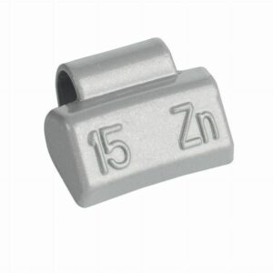 Masses à taper 15g zingués pour jante en aluminium
