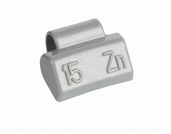 Masses à taper 15g zingués pour jante en aluminium