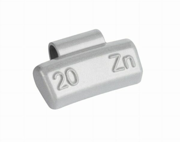 Masses à taper 20g zingués pour jante en aluminium