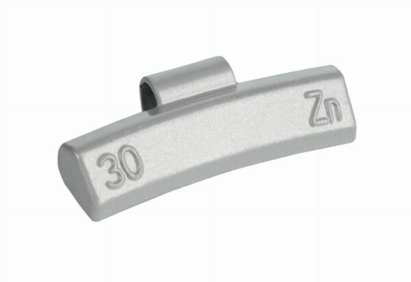 Masses à taper 30g zingués pour jante en aluminium