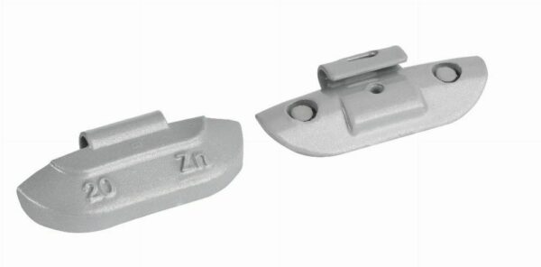 Masses à taper 20g zingués pour jante en acier – Image 4
