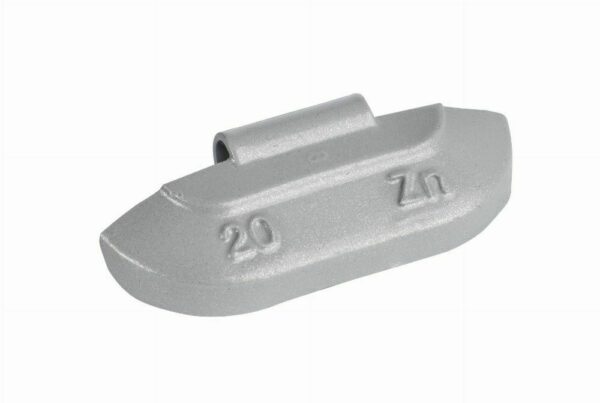 Masses à taper 20g zingués pour jante en acier