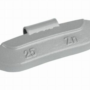 Masses à taper 25g zingués pour jante en acier