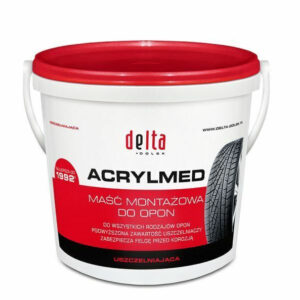 Pâte de montage pour pneus 4 kg rouge ACRYLMED avec mastic (Delta Red)