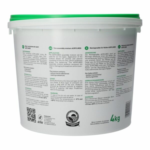 Pâte de montage pour pneus 4 kg verte – Image 6