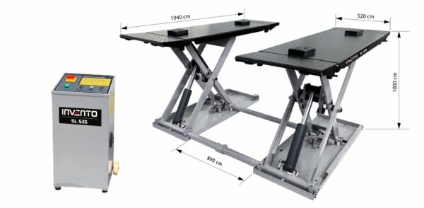 Pont élévateur ciseaux 3,5T - 1m - 230v ou 380v – INVENTO SL S35 – Image 10