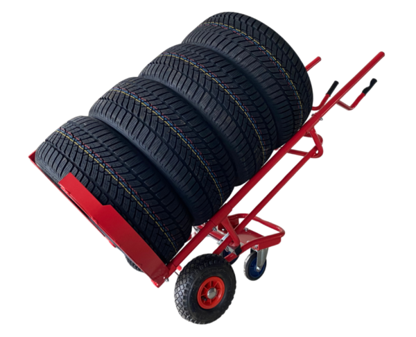 Chariot pour le transport de pneus de voitures particulières et de SUV, inclinaison à 45 degrés, capacité de charge de 150 kg – Image 6