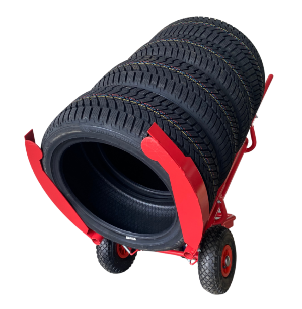Chariot pour le transport de pneus de voitures particulières et de SUV, inclinaison à 45 degrés, capacité de charge de 150 kg – Image 7