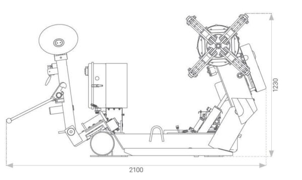 Démonte-pneus pour camion 14-26" -  INVENTO TC 826 – Image 4