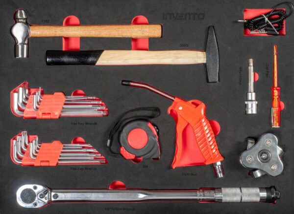 Servante d'atelier Invento TRUCK 220 outils, 8 tiroirs – Image 12