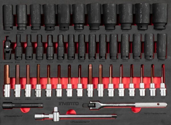 Servante d'atelier Invento TRUCK 220 outils, 8 tiroirs – Image 13