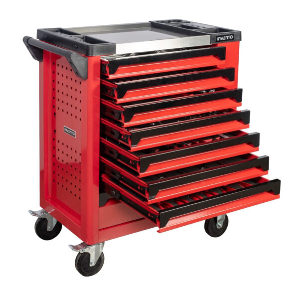 Servante d'atelier Invento TRUCK 220 outils, 8 tiroirs