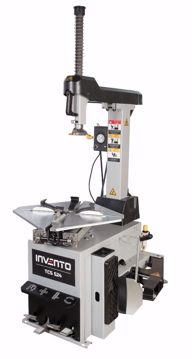 Pack Express : Démonte-pneu double vitesse 26″ colonne basculante 380v + Equilibreuse 24″ avec pointeur laser – Image 3