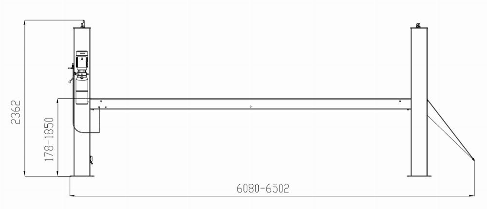 Pont élévateur à 4 colonnes, rampes plates - 6,4T - INVENTO EL 464 – Image 4