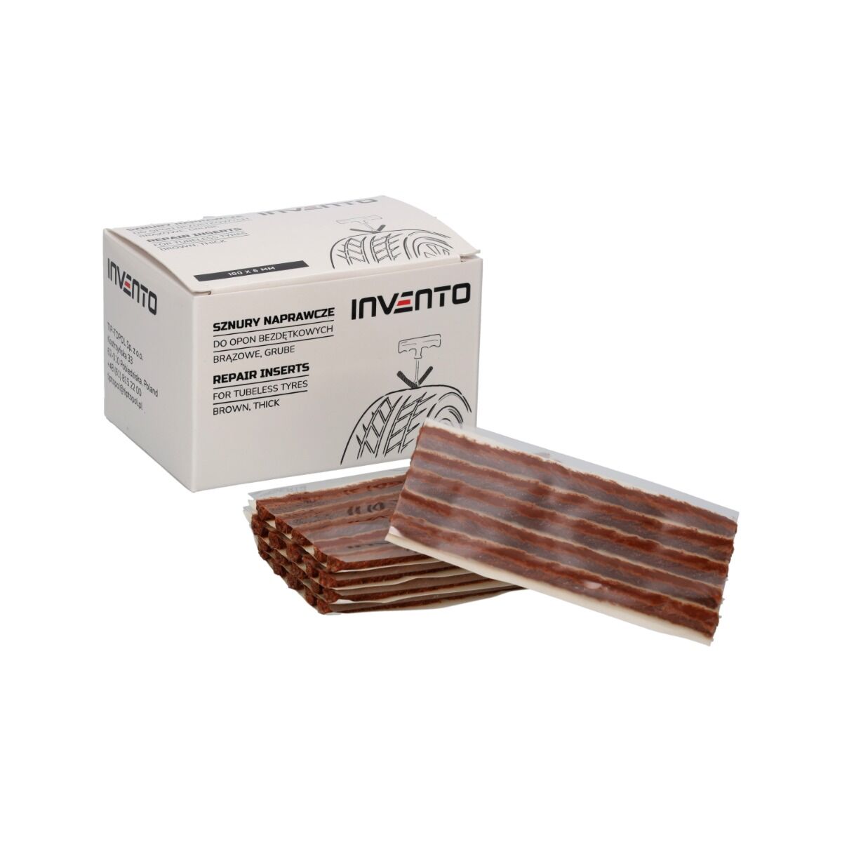Mèches – Cordons de réparation en butyle – 100 x 6 mm – 50 pcs.