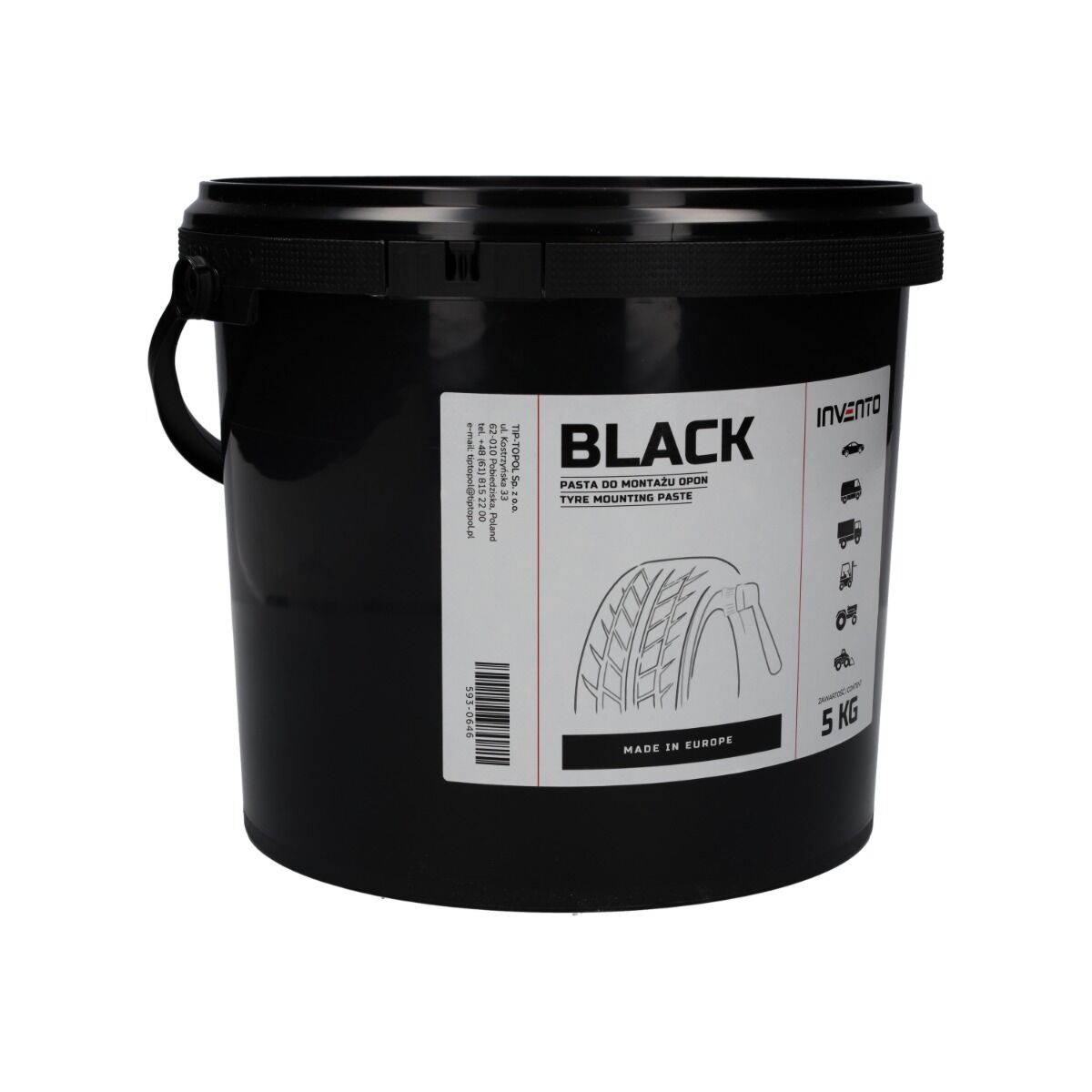 Pâte de montage universelle pour pneus, noire 5 kg – Image 4