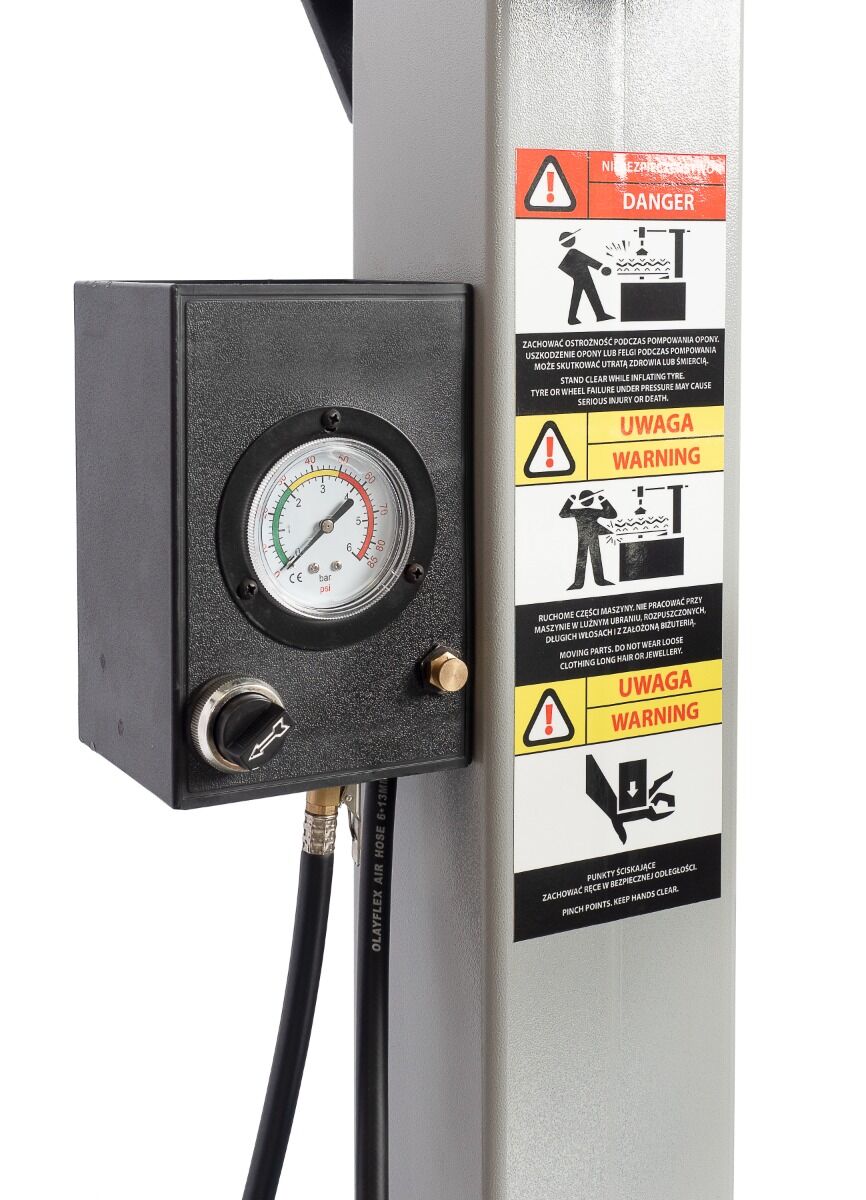 Pack Turbo : Démonte-pneu Double vitesse 26″ avec bras d'assistance runflat + Equilibreuse 24″ avec pointeur laser – Image 9