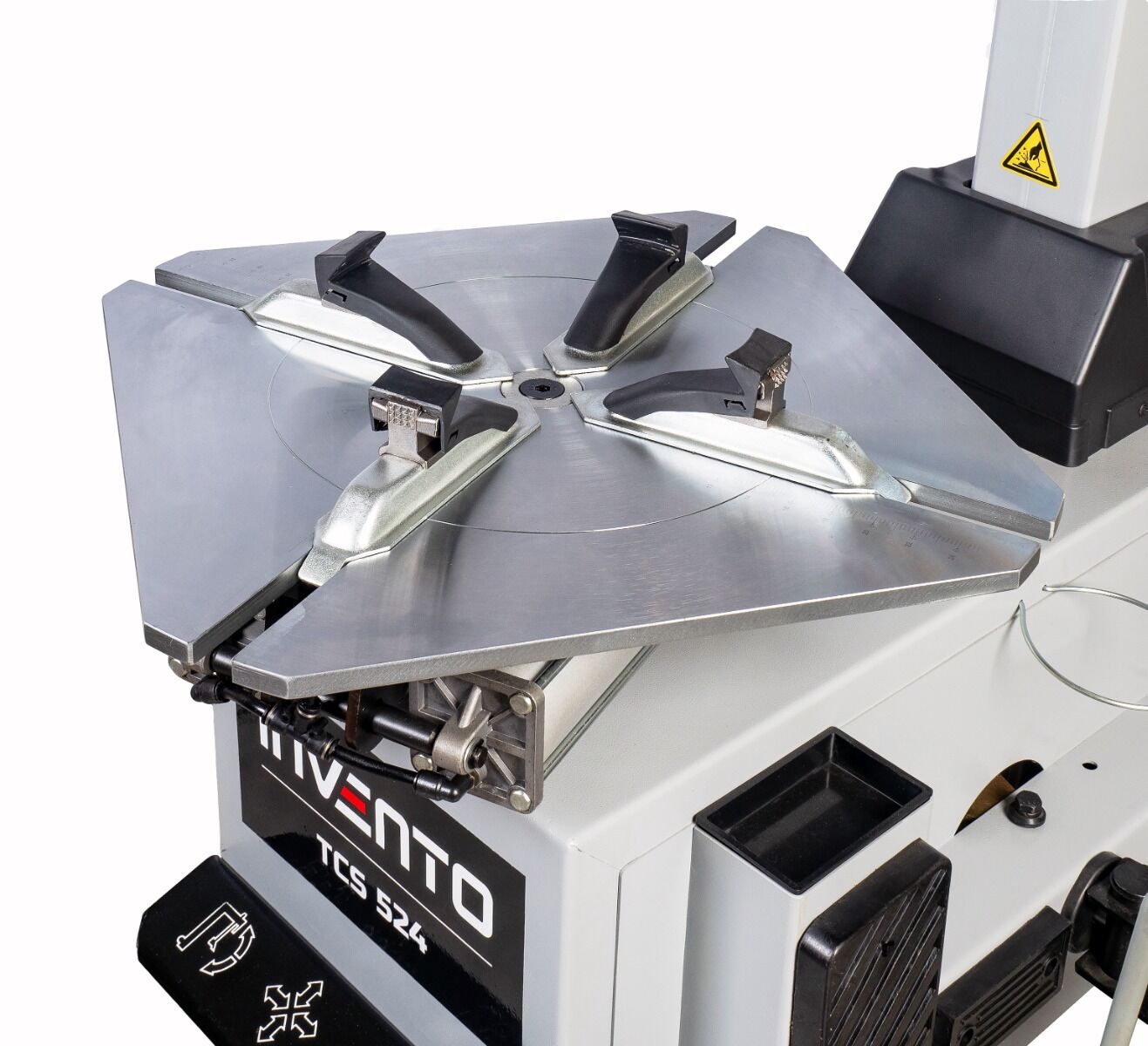 Pack Express : Démonte-pneu double vitesse 26″ colonne basculante 380v + Equilibreuse 24″ avec pointeur laser – Image 11