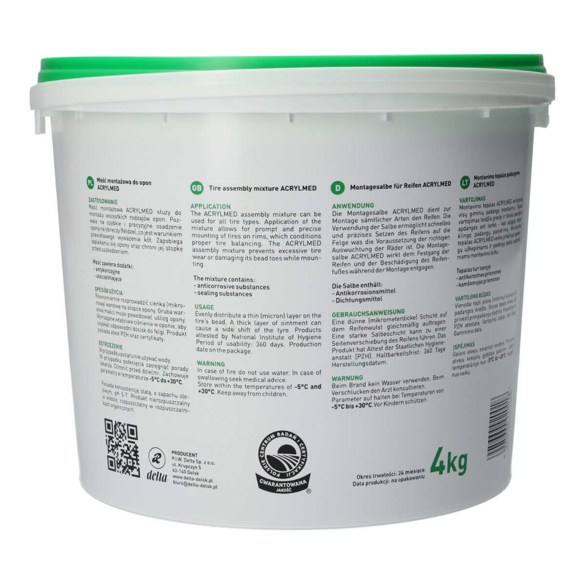 Pâte de montage pour pneus 4 kg verte – Image 6