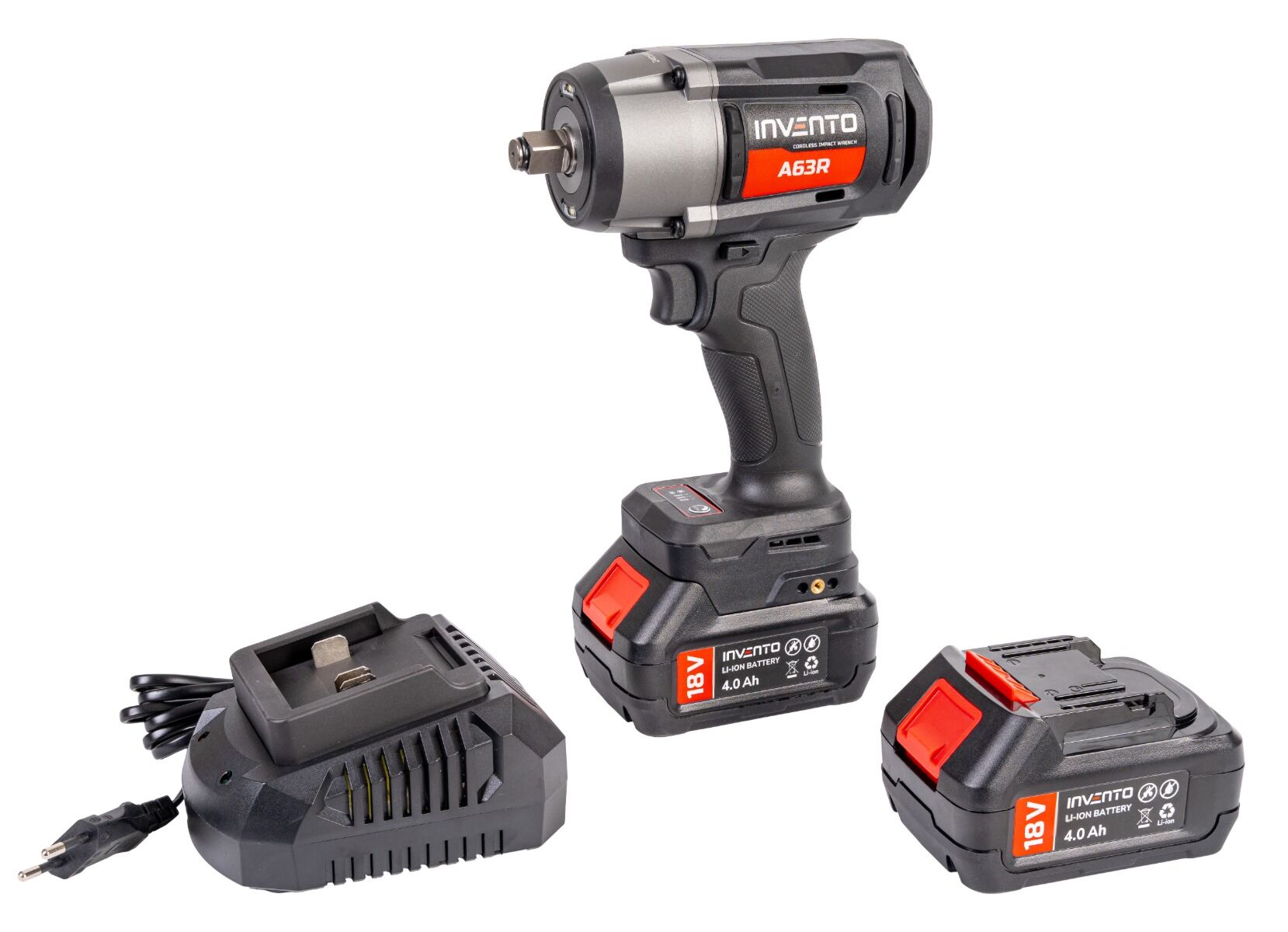 Clé à chocs sans fil INVENTO 1180 Nm 1/2" - Jeu de 2 batteries 4 Ah, sac et chargeur inclus – Image 13
