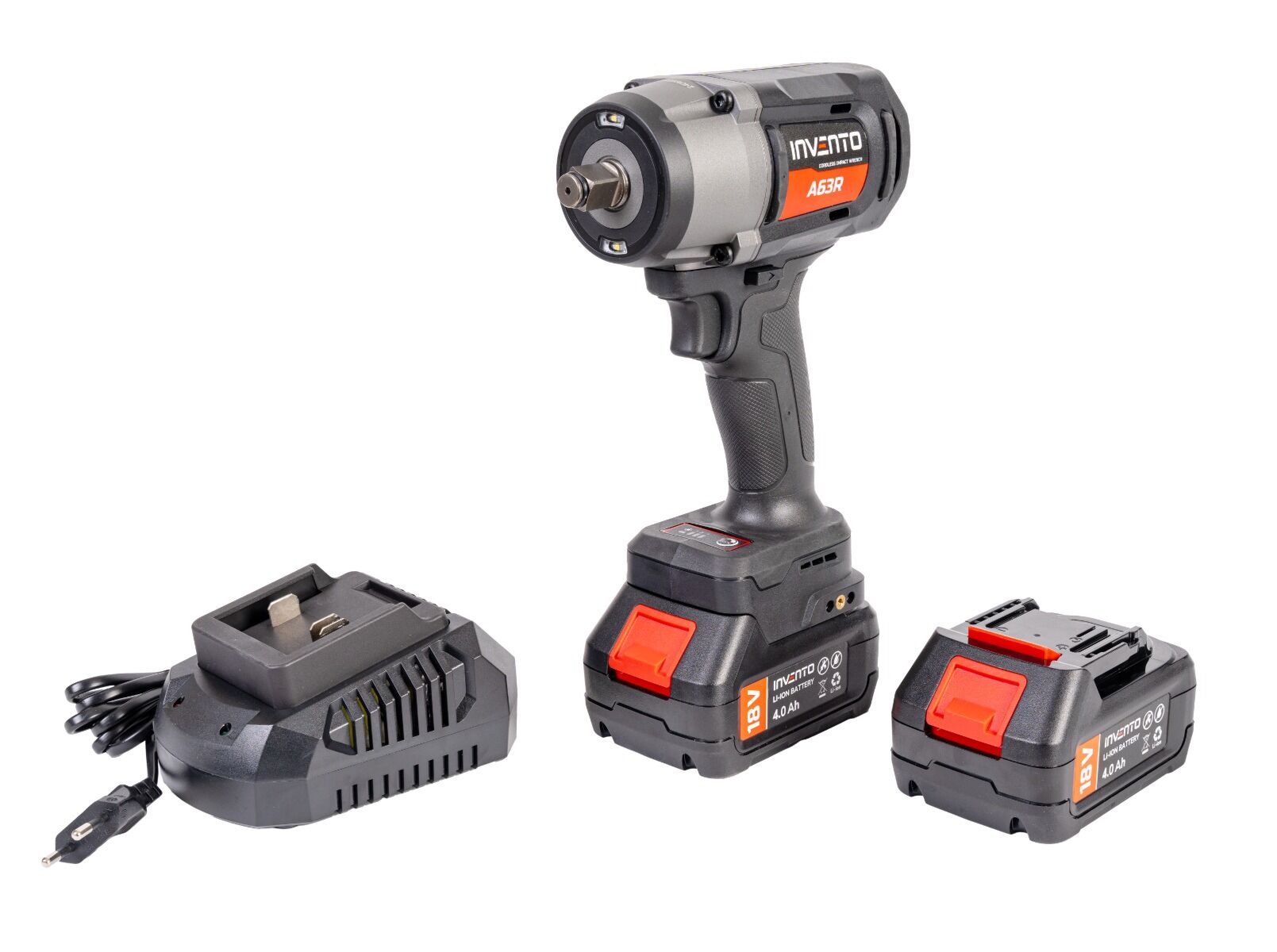 Clé à chocs sans fil INVENTO 1180 Nm 1/2" - Jeu de 2 batteries 4 Ah, sac et chargeur inclus – Image 14