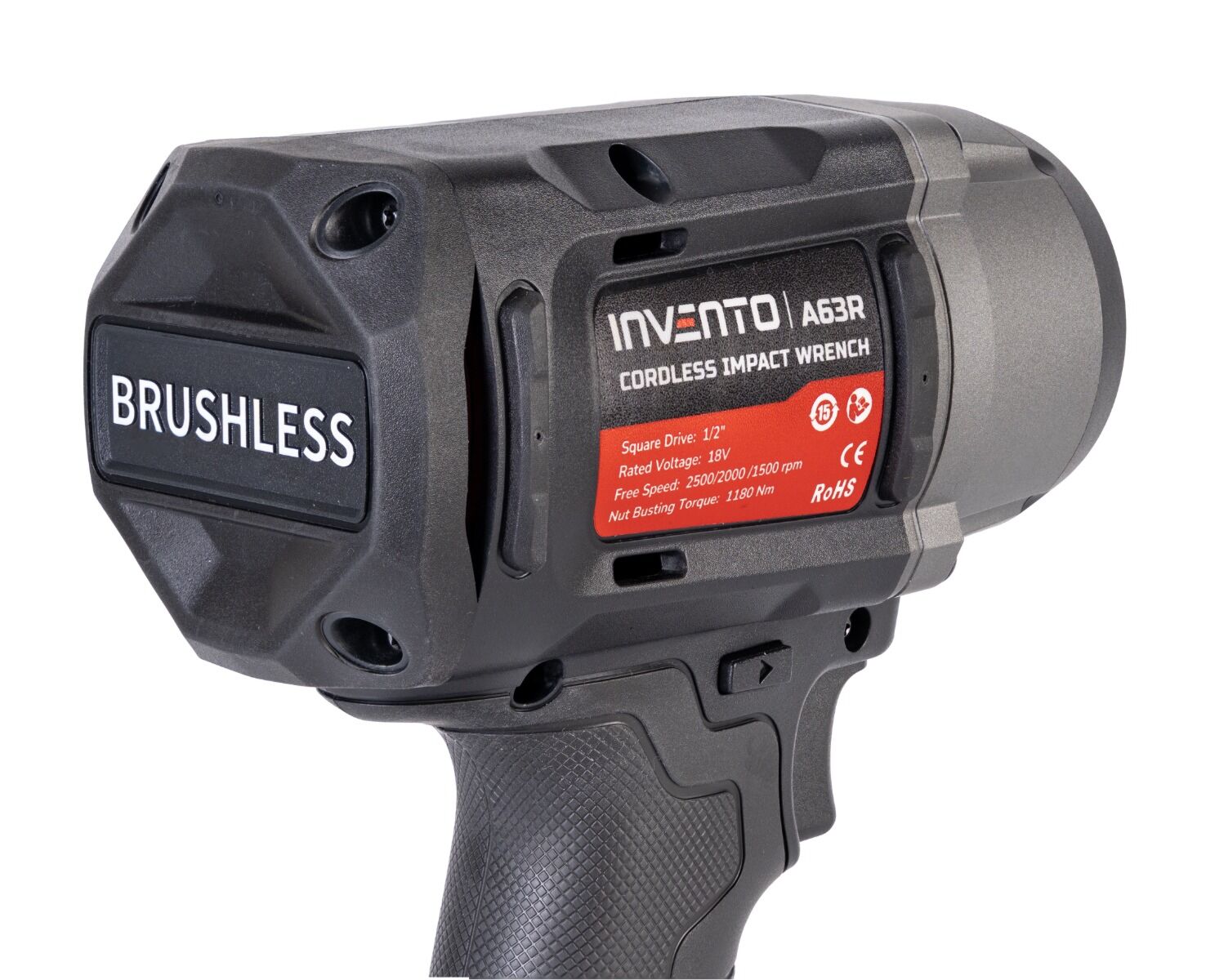 Clé à chocs sans fil INVENTO 1180 Nm 1/2" - Jeu de 2 batteries 4 Ah, sac et chargeur inclus – Image 9
