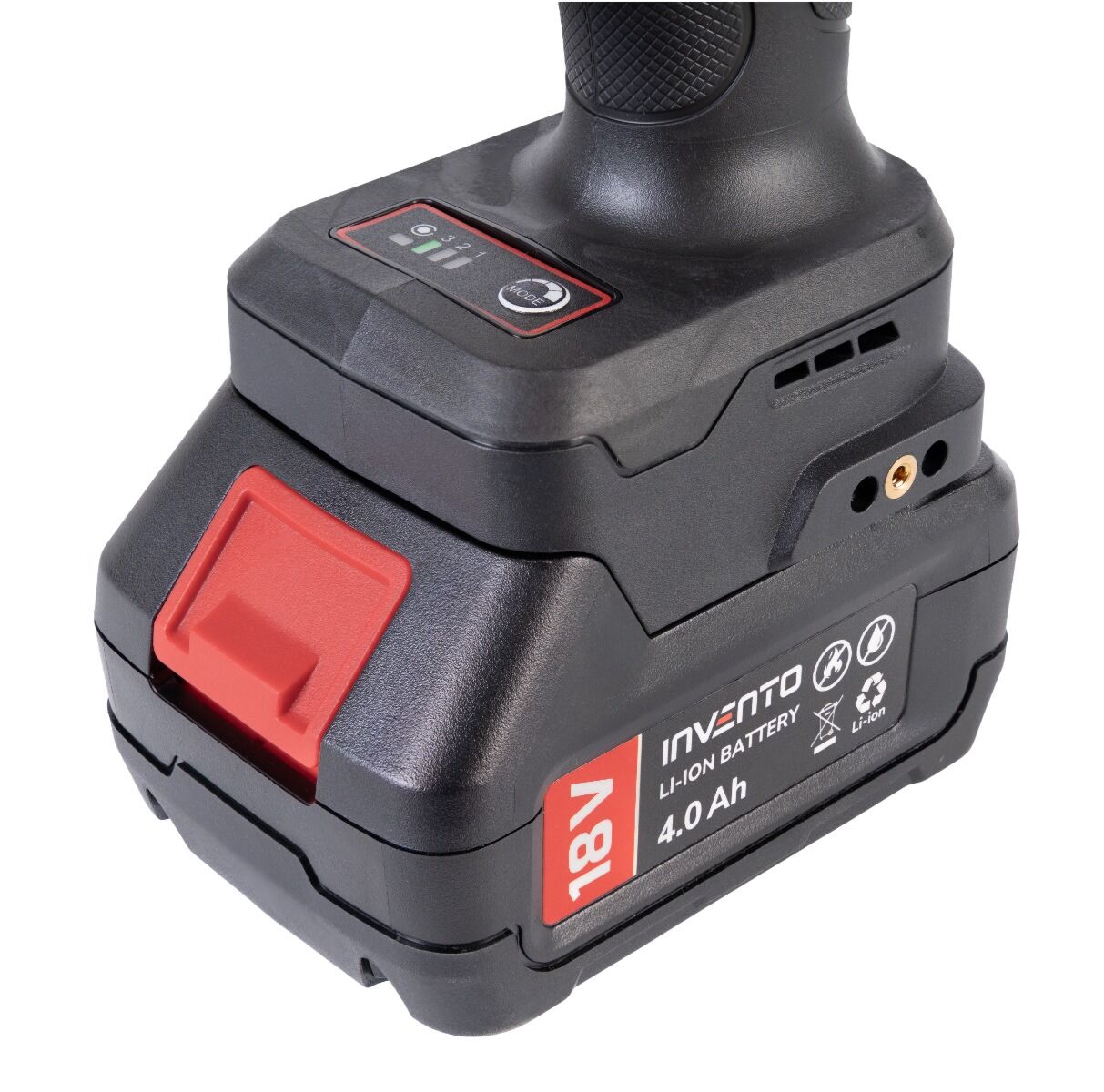 Clé à chocs sans fil INVENTO 1180 Nm 1/2" - Jeu de 2 batteries 4 Ah, sac et chargeur inclus – Image 10