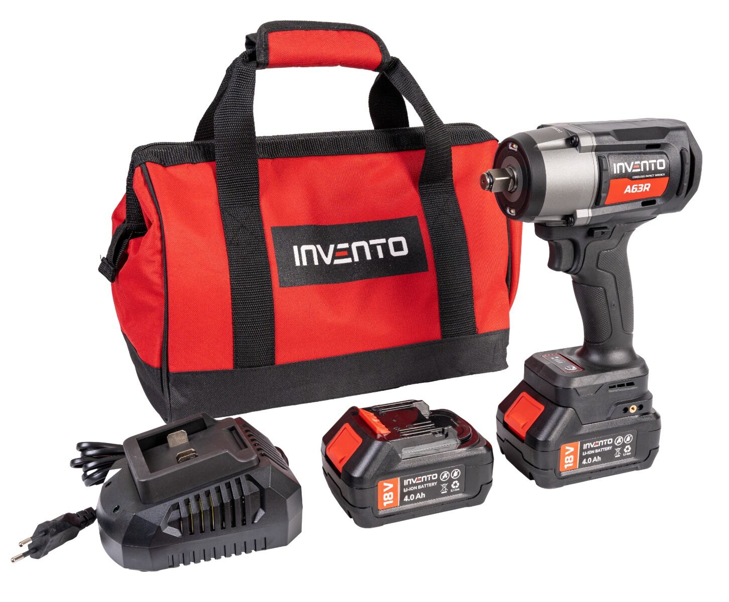 Clé à chocs sans fil INVENTO 1180 Nm 1/2" - Jeu de 2 batteries 4 Ah, sac et chargeur inclus – Image 17